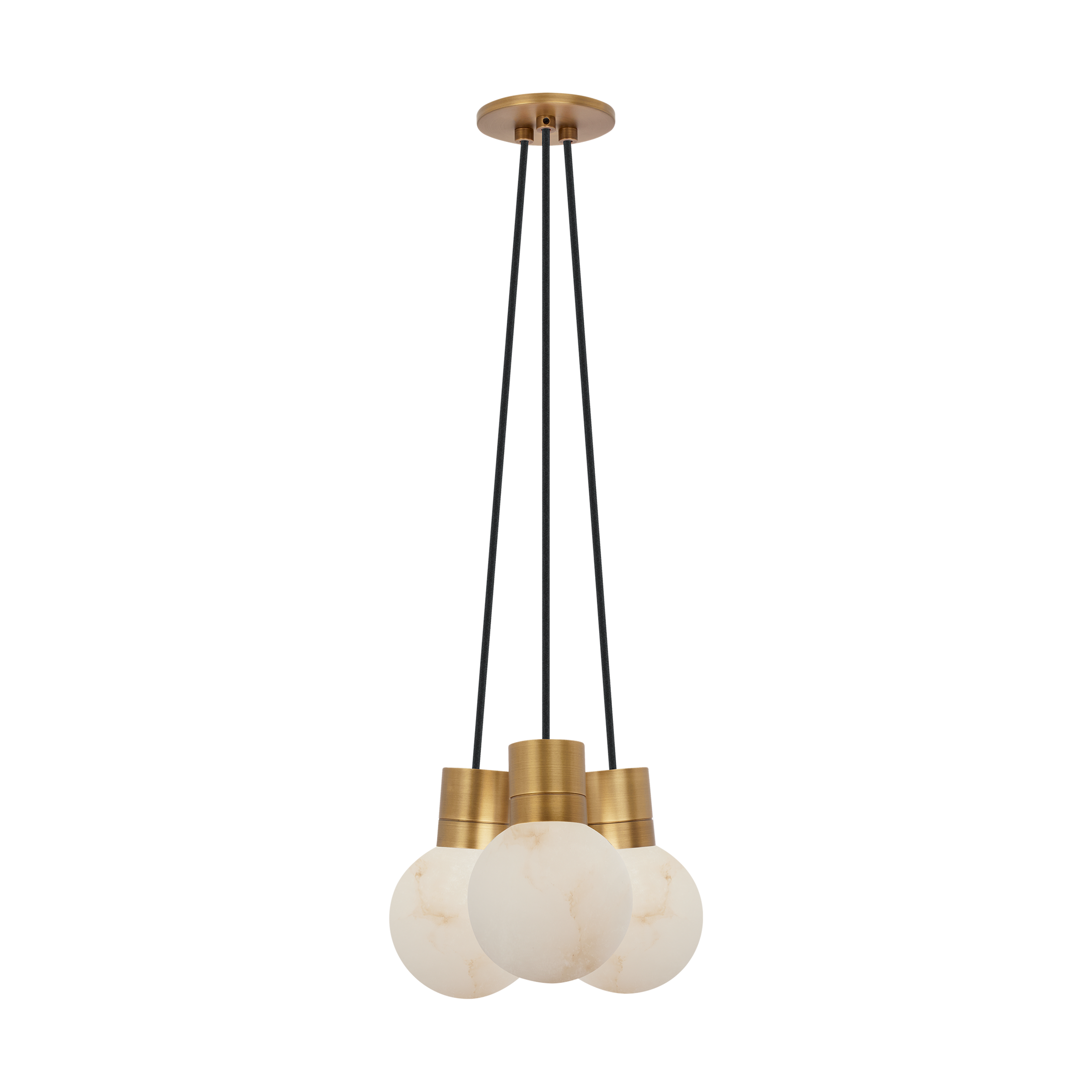 Mina Alabaster 3-Light Chandelier