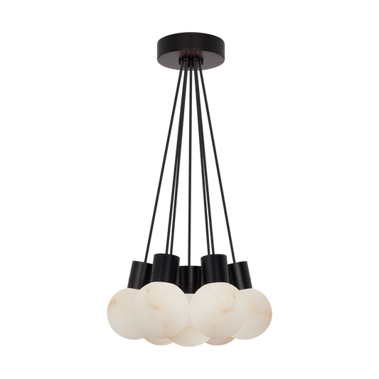 Mina Alabaster 7-Light Chandelier