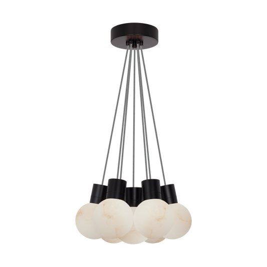 Mina Alabaster 7-Light Chandelier