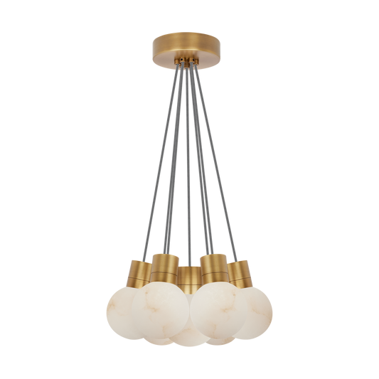 Mina Alabaster 7-Light Chandelier