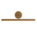 Slender 18-in Vintage Brass Dimmable LED Wall/Picture Light