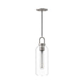 Load image into Gallery viewer, Soji 5-in Brushed Nickel/Clear Glass 1 Light Pendant by Alora Lighting | PD401505BNCL | Alora Lighting
