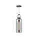 Soji 5-in Matte Black/Smoked Solid Glass 1 Light Pendant by Alora Lighting | PD401505MBSM | Alora Lighting