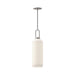 Soji 6-in Brushed Nickel/Opal Matte Glass 1 Light Pendant by Alora Lighting | PD401606BNOP | Alora Lighting