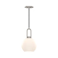 Load image into Gallery viewer, Soji 8-in Brushed Nickel/Opal Matte Glass 1 Light Pendant by Alora Lighting | PD601608BNOP | Alora Lighting
