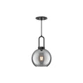 Load image into Gallery viewer, Soji 8-in Matte Black/Smoked Solid Glass 1 Light Pendant by Alora Lighting | PD601608MBSM | Alora Lighting
