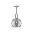 Load image into Gallery viewer, Soji 10-in Brushed Nickel/Smoked Solid Glass 1 Light Pendant by Alora Lighting | PD601710BNSM | Alora Lighting
