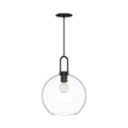 Load image into Gallery viewer, Soji 10-in Clear Glass/Matte Black 1 Light Pendant by Alora Lighting | PD601710MBCL | Alora Lighting
