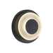 Stephord 5-in Black Dimmable LED Exterior Wall Sconce with Frosted Glass