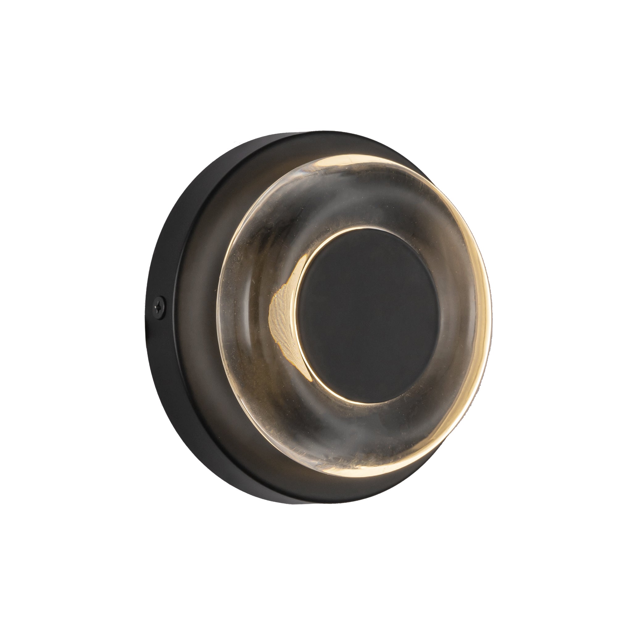 Stephord LED Wall Sconce in Black/Clear Glass Finish | Kuzco Lighting