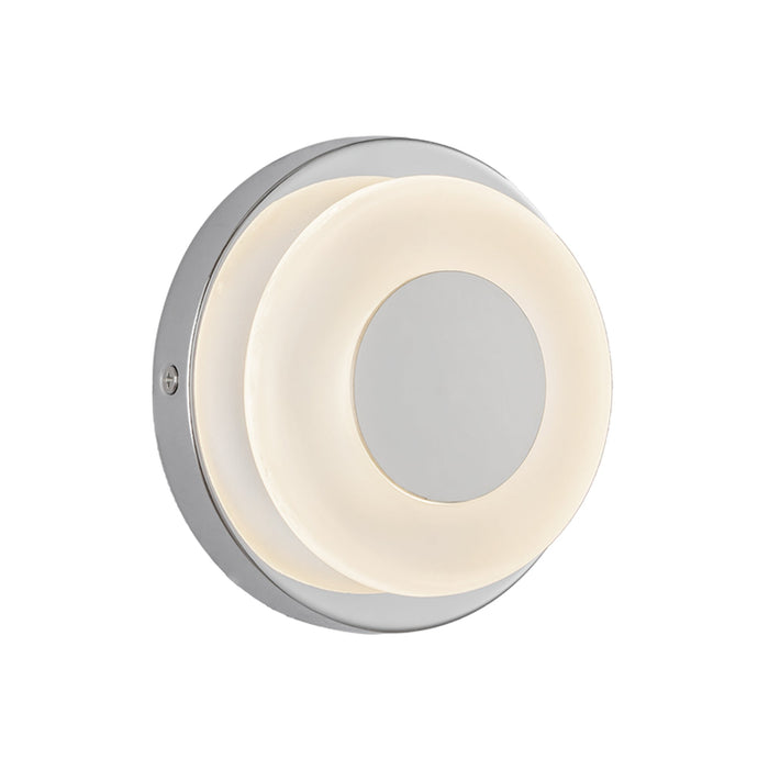 Stephord LED Wall Sconce in Chrome/Frosted Glass Finish | Kuzco Lighting