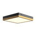 Sydney 11-in Aged Gold/Matte Black LED Flush Mount by Alora Lighting | FM553211AGMB | Alora Lighting