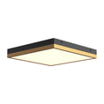 Load image into Gallery viewer, Sydney 14-in Aged Gold/Matte Black LED Flush Mount by Alora Lighting | FM553214AGMB | Alora Lighting
