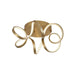 Synergy LED Flush Mount in Antique Brass Finish | Kuzco Lighting