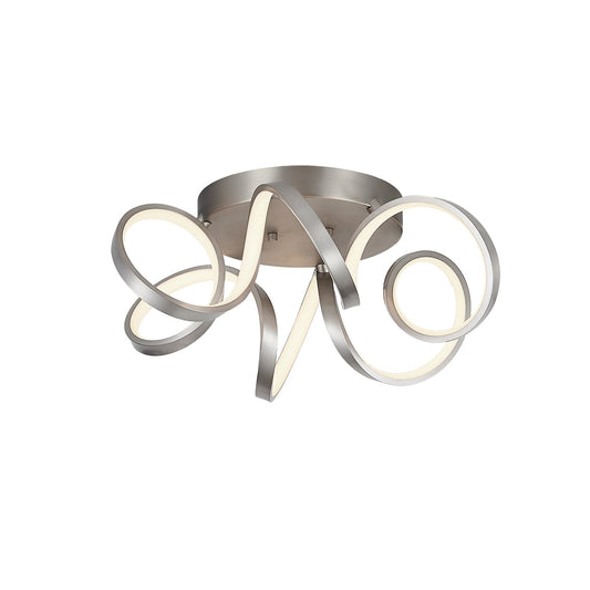 Synergy LED Flush Mount in Antique Silver Finish | Kuzco Lighting