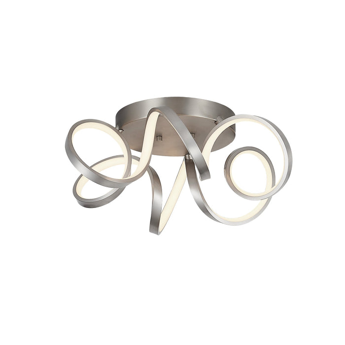 Synergy LED Flush Mount in Antique Silver Finish | Kuzco Lighting
