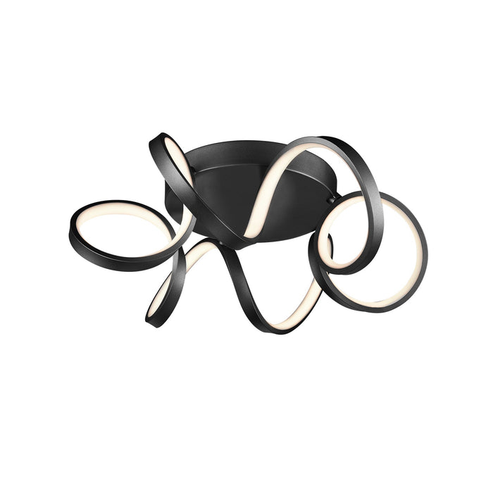 Synergy LED Flush Mount in Black Finish | Kuzco Lighting