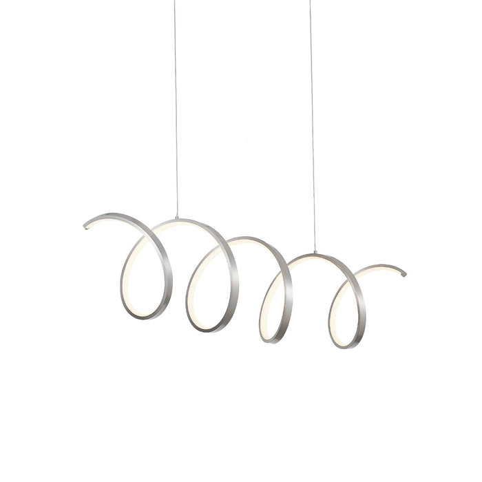 Synergy LED Linear Pendant in Antique Silver Finish | Kuzco Lighting