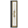 Load image into Gallery viewer, Shaw Wall Sconce - Black/Heritage Brass
