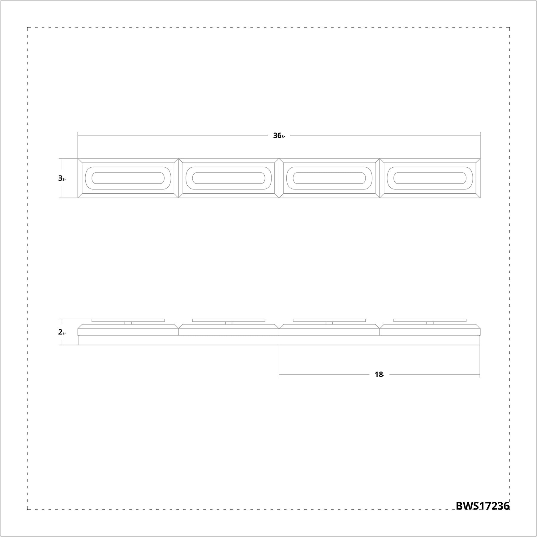 Soiree LED Vanity Light Diagram