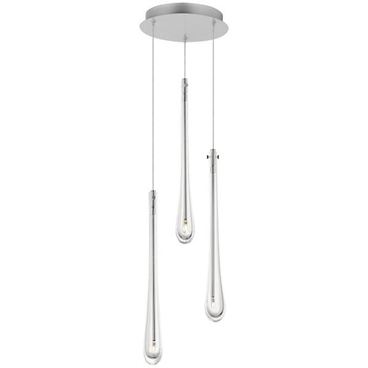 Stillo 3-Light Pendant - Satin Nickel