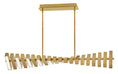 Load image into Gallery viewer, Stitch LED Linear Suspension - Lacquered Brass
