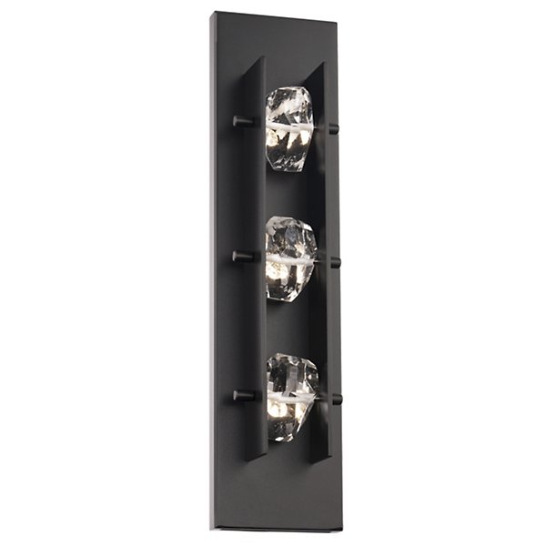 Strata LED Outdoor Wall Sconce Black Finish