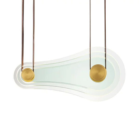 Stratum LED LInear Suspension brass