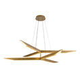 Load image into Gallery viewer, Tachi LED Chandelier in Vintage Brass Finish | Kuzco Lighting
