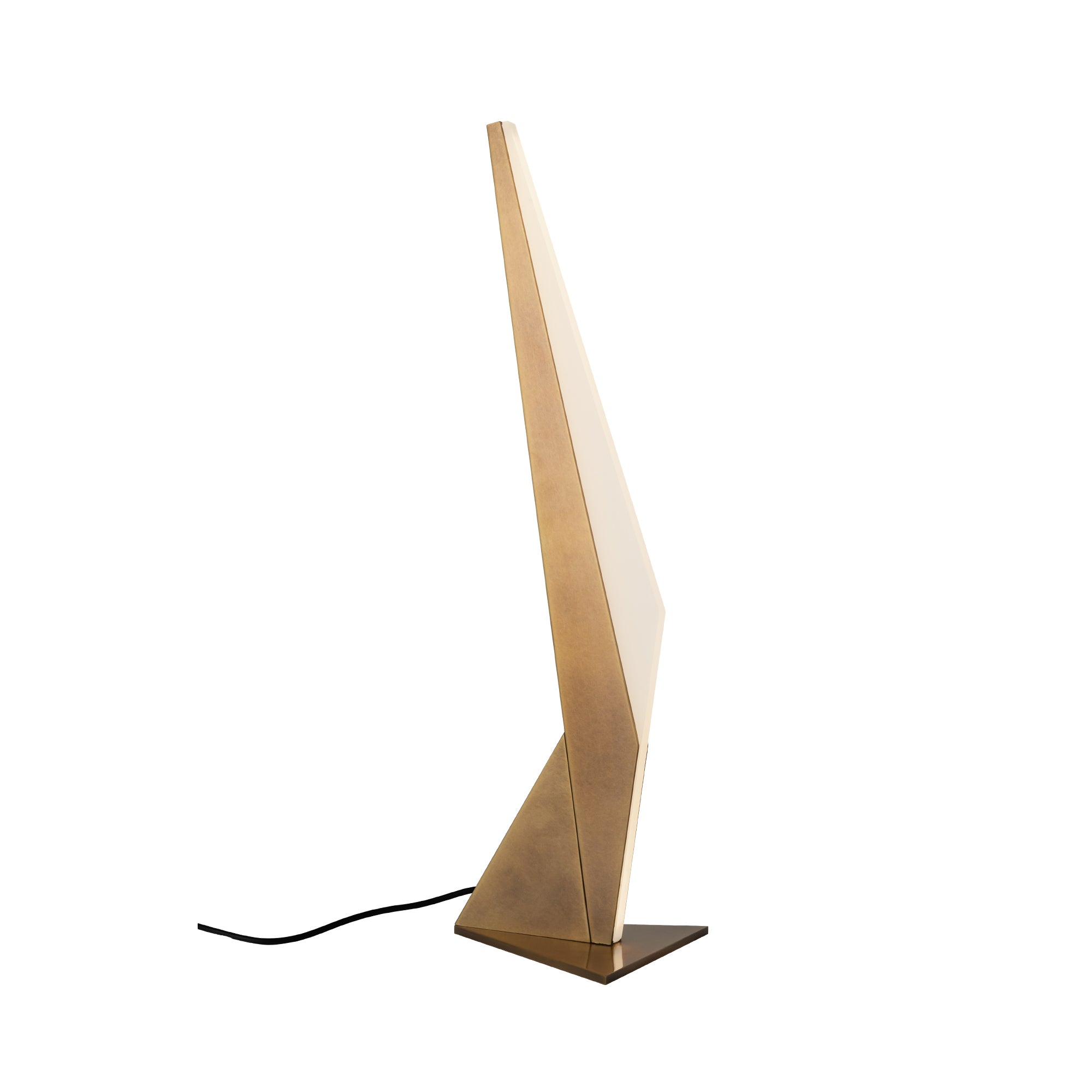 Tachi LED Table Lamp in Vintage Brass Finish | Kuzco Lighting