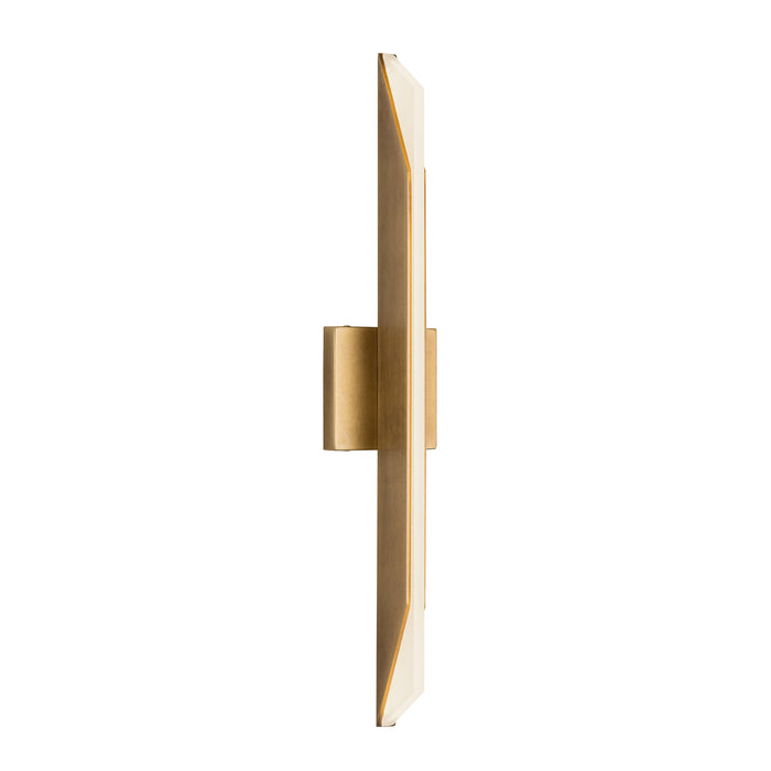 Tachi LED Vanity Light in Vintage Brass Finish | Kuzco Lighting