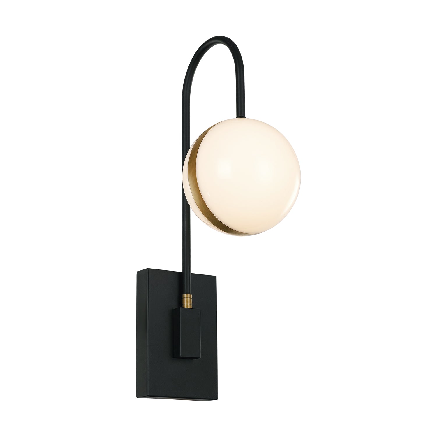 Tagliato 6-in Matte Black/Brushed Gold LED Wall/Vanity by Alora Lighting | WV302001MBBG-UNV | Alora Lighting