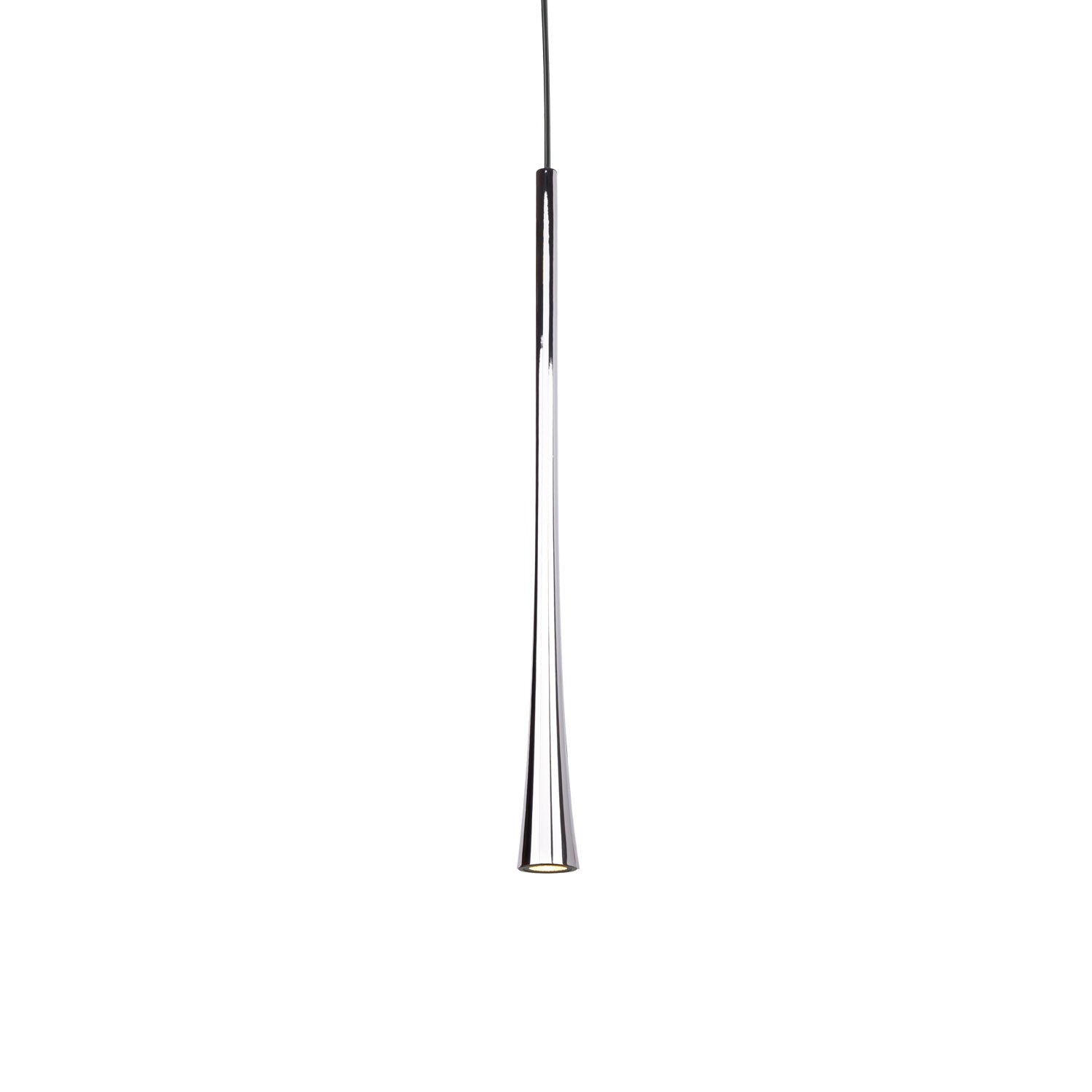 Taper LED Pendant in Chrome Finish | Kuzco Lighting