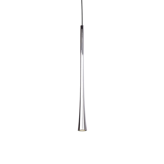 Taper LED Pendant in Chrome Finish | Kuzco Lighting