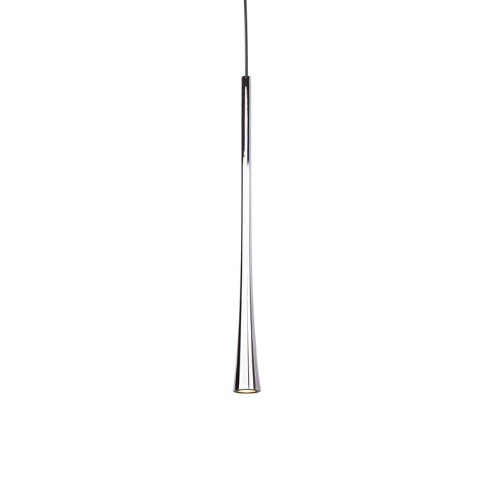 Taper LED Pendant in Chrome Finish | Kuzco Lighting