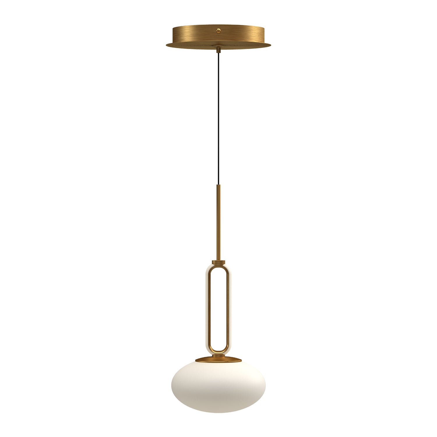 Tavira LED Pendant in Brushed Gold Finish | Kuzco Lighting