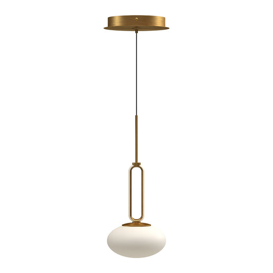 Tavira LED Pendant in Brushed Gold Finish | Kuzco Lighting