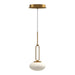 Tavira LED Pendant in Brushed Gold Finish | Kuzco Lighting