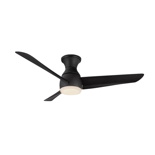 Thalia LED Hugger Fan in Matte Black Finish | Kuzco Lighting