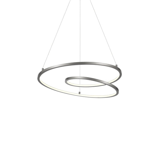 Twist LED Pendant in Antique Silver Finish | Kuzco Lighting