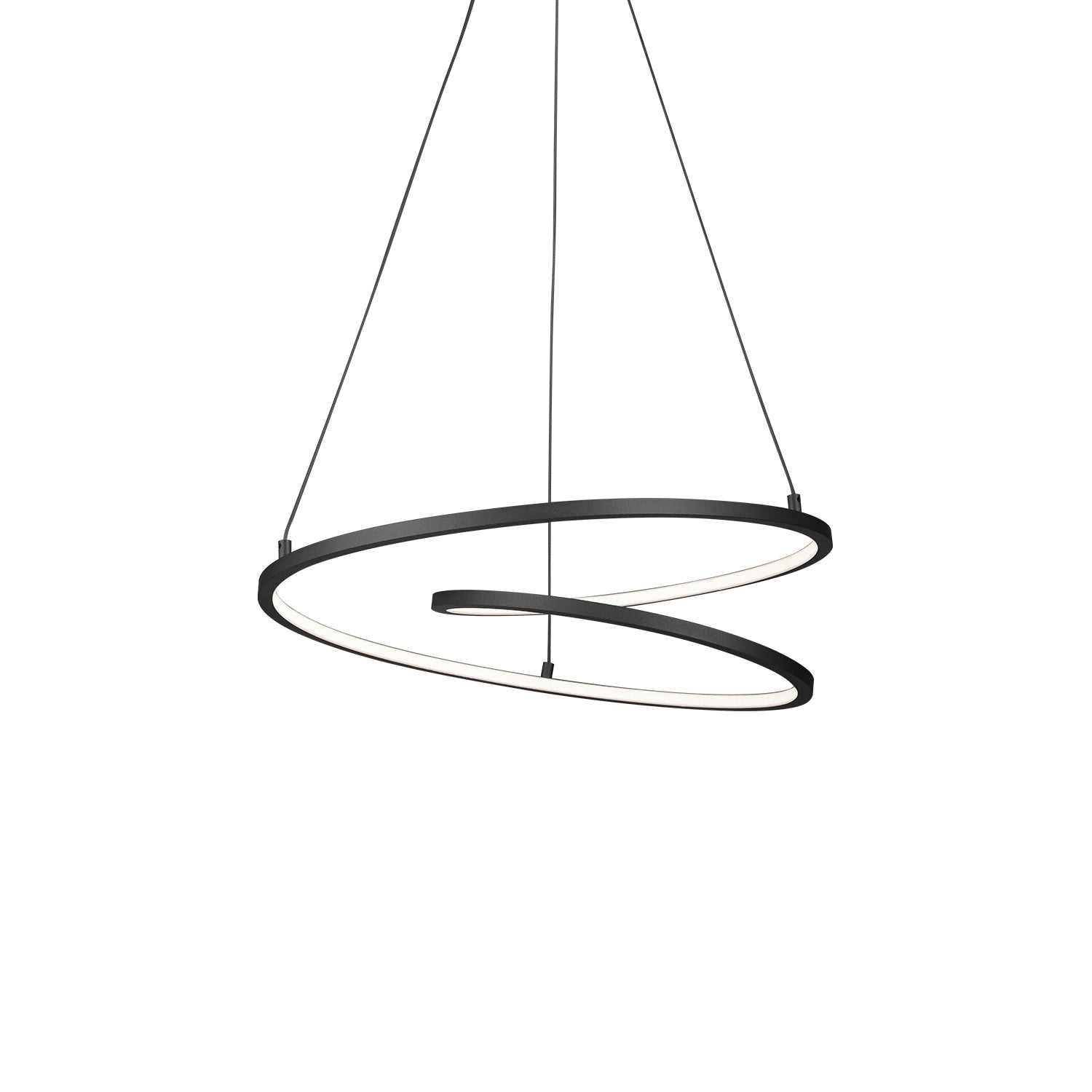 Twist LED Pendant in Black Finish | Kuzco Lighting