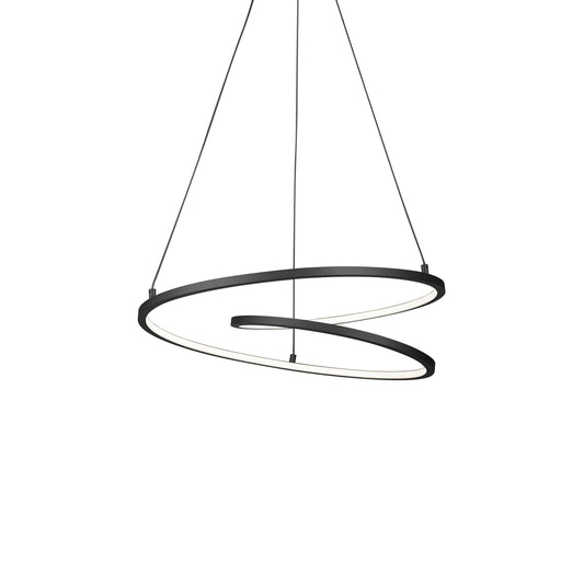 Twist LED Pendant in Black Finish | Kuzco Lighting