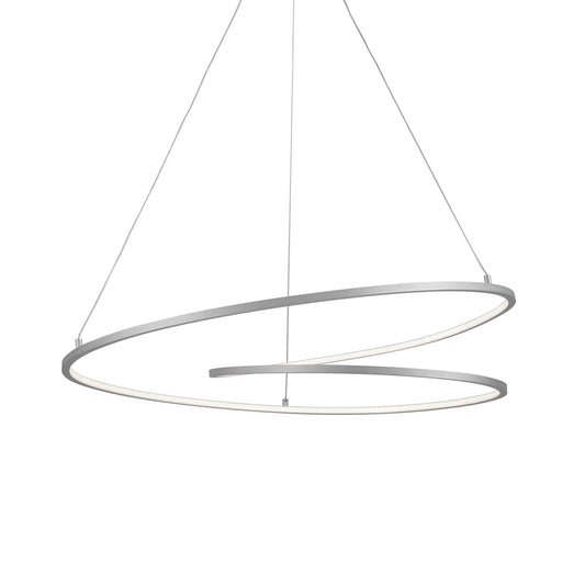 Twist LED Pendant in Antique Silver Finish | Kuzco Lighting