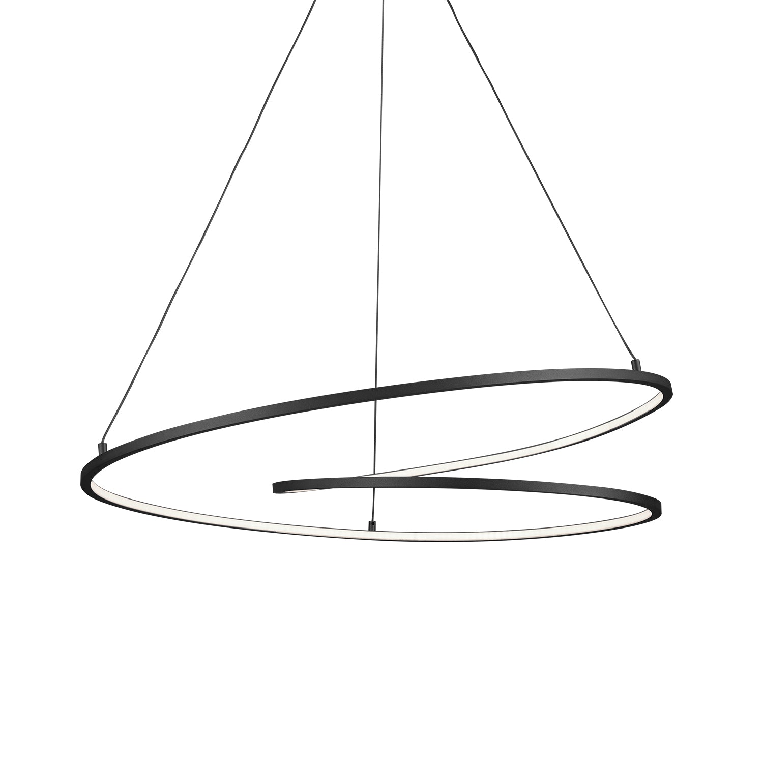 Twist LED Pendant in Black Finish | Kuzco Lighting