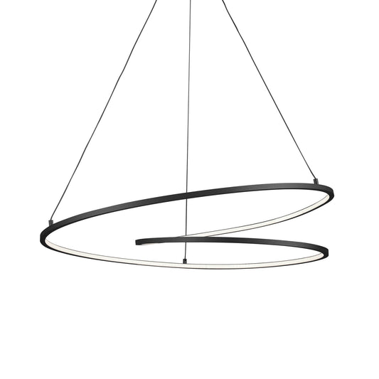 Twist LED Pendant in Black Finish | Kuzco Lighting