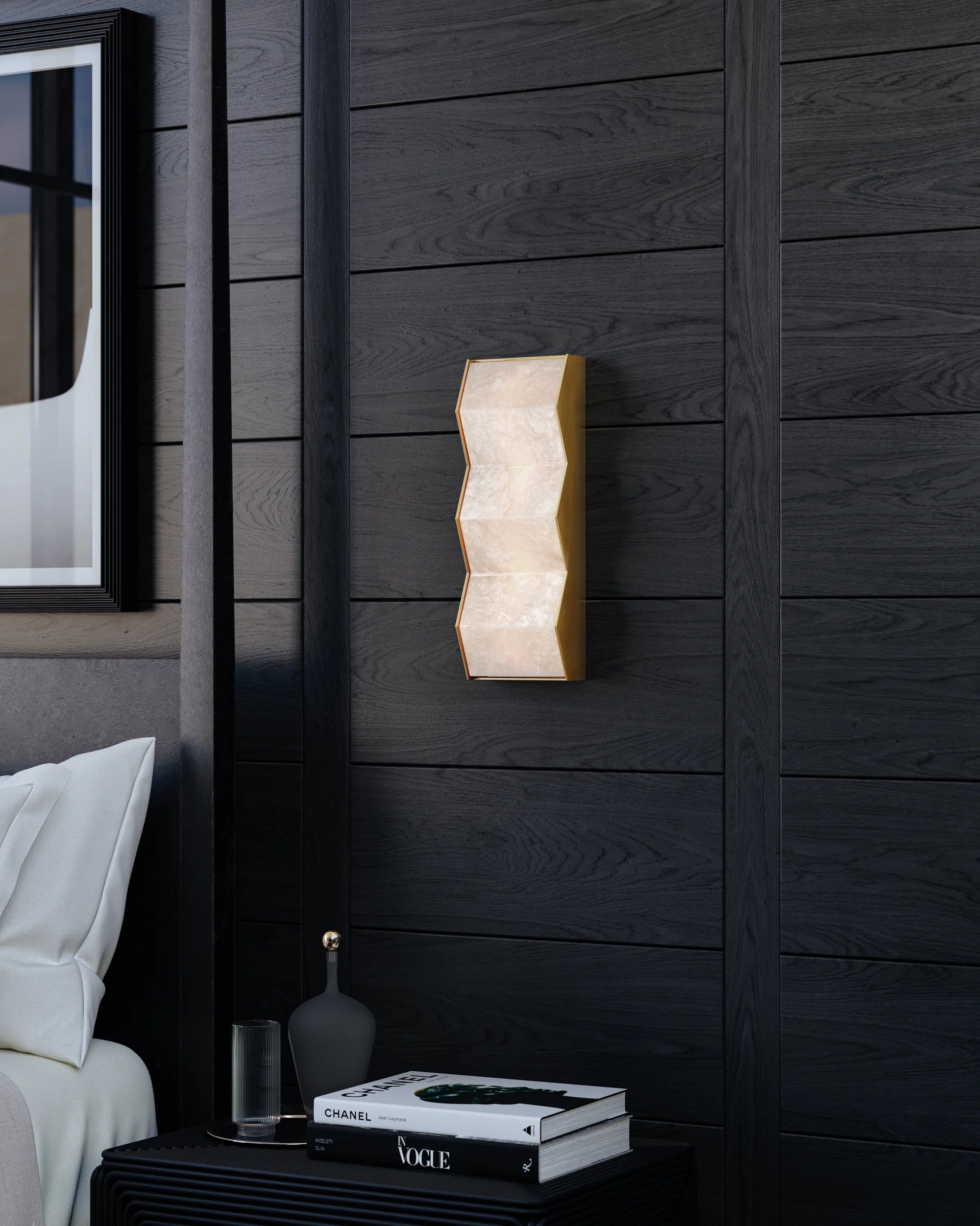 Tanzanite LED Wall Sconce Display