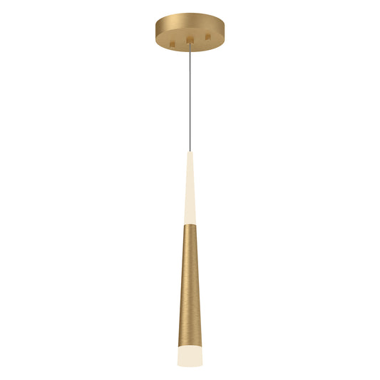 Ultra LED Pendant in Brushed Gold Finish | Kuzco Lighting