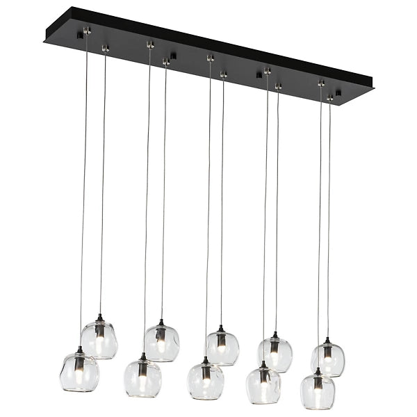 Ume Rectangular Multi-Light Pendant - Clear