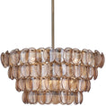 Load image into Gallery viewer, Uroko Pendant 28" | Clear/Gold Finish

