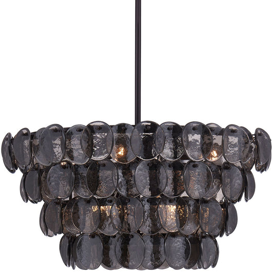 Uroko Pendant | Kalco Lighting | Smoke Finish | 28"